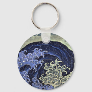 Hokusai's Feminine Wave Sleutelhanger