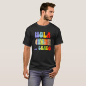 Hola 1er Primer Grado Spaans leraar Maestra Espa T-shirt (Voorkant volledig)