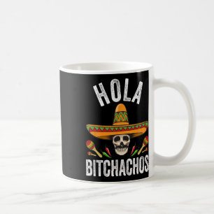 Hola Achos T-shirt Grappige Mexicaanse Schedel Cin Koffiemok