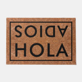 Hola Adios Spain Welcome Coir Deurmat (Voorkant)