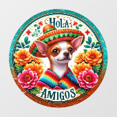 Hola Amigos - Zo Schattig! Raamsticker (Vel)