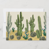 Hola Baby Boho Cactus Baby shower Invitation (Dos)