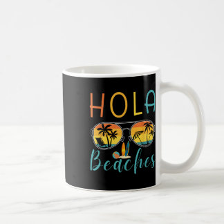 Hola Beach Zonnebrillen met palmbomen, strandbal, Koffiemok