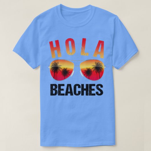 Hola Beache Funny Beach Vacation Summer Tank Top (Design voorkant)