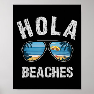 Hola Beaches Zomer Tanks Voor Mannen Grappige Vaka Poster