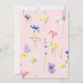 Hola Bebe Flor Invitación Spaanse Uitnodiging (Achterkant)