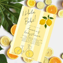 Hola Bebe Gele Strepen Citroenen Baby Shower
