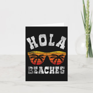 Hola bereikt Funny Beach Vacation a Cute Summer Vi Kaart