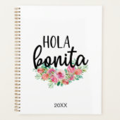 Hola Bonita Rose espagnol Typographie chic moderne (Devant)