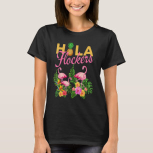 Hola Flockers Tropische Flamingo en Ananas T-shirt