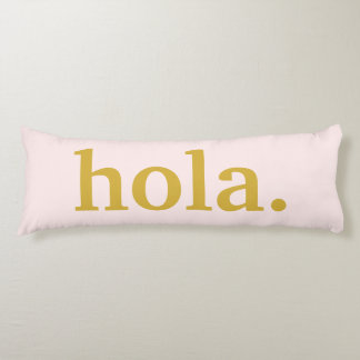 Hola Gold Script & Roze Lichaamskussen