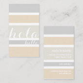 Hola hello intérprete traductor profesor idiomas visitekaartje (Voorkant / Achterkant)