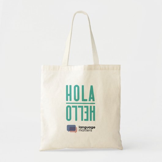 Hola/Hello Tote Bag by Language Matters (Devant)