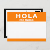 hola me llamo briefkaart (Voorkant / Achterkant)