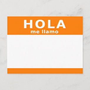 hola me llamo briefkaart