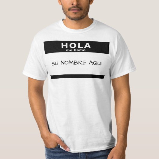 hola me llamo t-shirt (Voorkant)