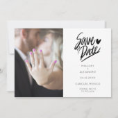 Hola Mexico Photo Wedding Save the Date (Achterkant)