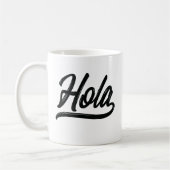 Hola Script (zwart) Koffiemok (Links)
