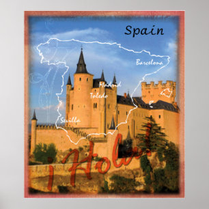 Hola Spanje Poster