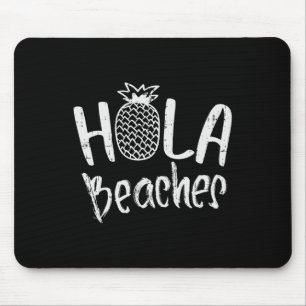 Hola Stranden Ananas Grappig Tropisch Zomervakanti Muismat