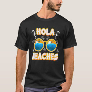 Hola Stranden Vakantie Zomer Zonnebril Zonsonderga T-shirt