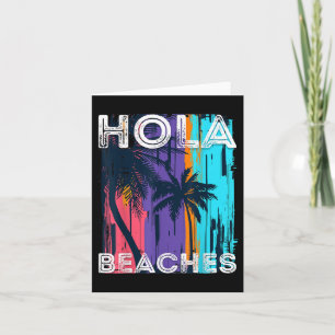 Hola strandt Hallo zomervakantiepalm Famil Kaart