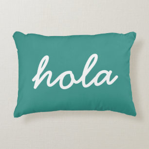 Hola Turquoise Sierkussen voor Woonkamer Decor Accent Kussen