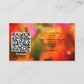 Hola Vallarta Catrinas 1718 Sociale QR-code Visitekaartje (Achterkant)