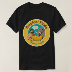 Holbewoner & Mammoet Retro Oude Vrucht Ontdekking T-shirt