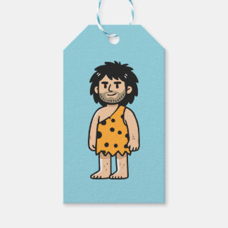 Holbewoner van de Throk-grot Cadeaulabel