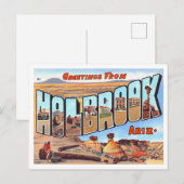 Holbrook, Arizona  Big Letters Briefkaart (Voorkant / Achterkant)