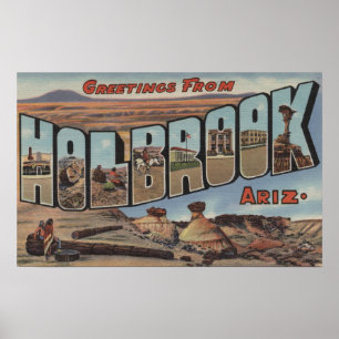 Holbrook, Arizona - Grote letterscènes Poster