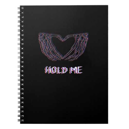 Hold Me Classic - Skeleton Hand Heart Notitieboek (Voorkant)