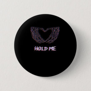 Hold Me Classic - Skeleton Hand Heart Ronde Button 5,7 Cm