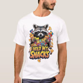 Hold My Snacks - Grappig Wasbeer Gift T-shirt (Voorkant)