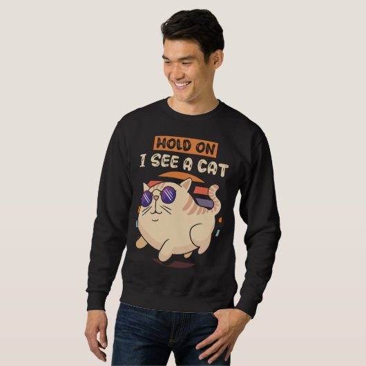 Hold On I See A Cat  5 Trui (Voorkant volledig)