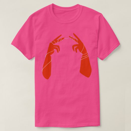 Hold Onto Each Other Terracotta and Gossamer Hands T-shirt (Design voorkant)