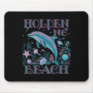 Holden Beach Nc Dolfijnliefhebber Kleurrijke Stran Muismat