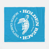 Holden Beach (zee schildpad) Fleece Deken (Voorkant (Horizontaal))