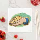 Holding Corn Paper Napkins Servet (Insitu)