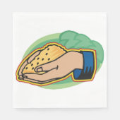 Holding Corn Paper Napkins Servet (Voorkant)