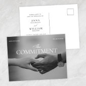 Holding hand commitment photo romance wedding briefkaart