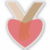 Holding Hands Sticker (Voorkant)