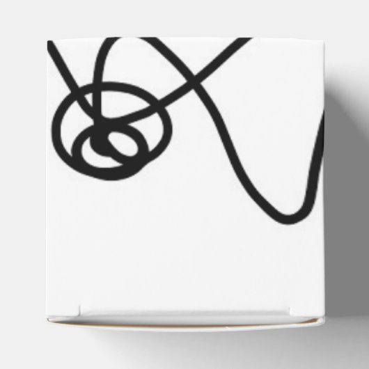 Holding Pattern: Abstract zwart, wit, grijs & rood Bedankdoosjes (Bovenkant)