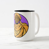 "Holding Space" Two-Tone Mok, 15 oz Tweekleurige Koffiemok (Voorkant rechts)