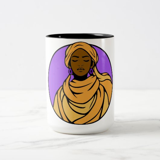 "Holding Space" Two-Tone Mok, 15 oz Tweekleurige Koffiemok (Center)