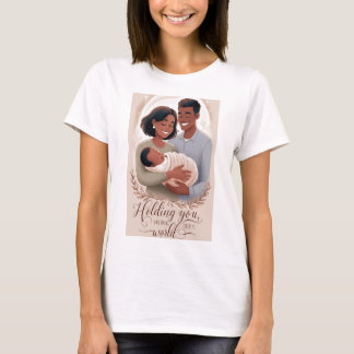 Holding You, Holding Our World T-shirt voor ouders