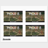 HOLE 8 BLACK KUSH RECHTHOEKIGE STICKER (Vel)
