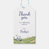 Hole in een golfpar-T-shirt Dank u Labels Cadeaulabel (Voorkant)