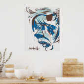 Hole in mijn hoofd poster (Keuken)